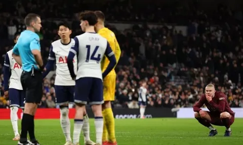 Tottenham 0-1 Man City: Vì sao bàn thắng thứ 2 của Haaland bị VAR từ chối?