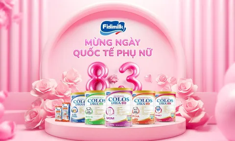 Fidimilk Colos DHA- Quà 8/3 Đong Đầy Yêu Thương Cho Sức Khỏe Phái Đẹp