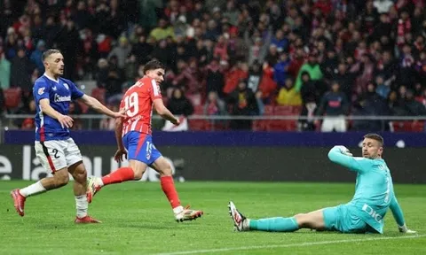 Atletico 1-0 Athletic: Alvarez lập công; Khung gỗ 2 lần cứu nguy