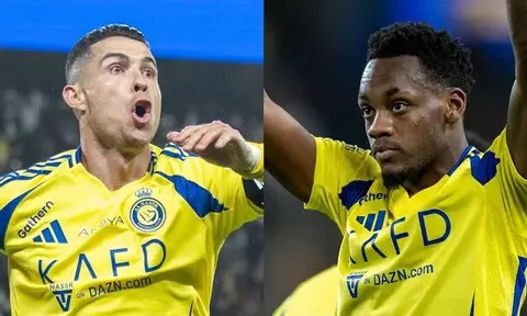 Ronaldo bị chỉ trích vì phản ứng khi Jhon Duran nhận thẻ đỏ