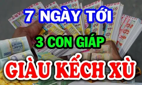 7 ngày tới (4/3-11/3): 3 tuổi Đại Phú Đại Quý, giàu hơn Thần Tài, đặc biệt là số 2