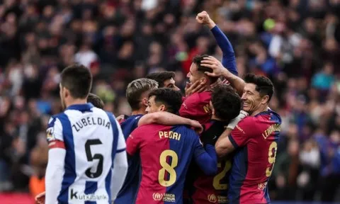 Barcelona 4-0 Sociedad: Bước ngoặt thẻ đỏ; Áp đảo toàn diện