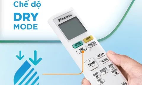 Điều khiển điều hòa có nút này, bật lên nhà hết ẩm, khô thoáng, mà không tốn điện