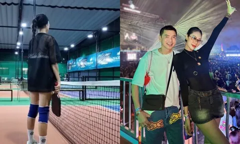 Vợ trẻ kém 37 tuổi của Quang Minh diện đồ quyến rũ đi chơi pickleball, khoe dáng thon gọn chỉ sau 4 tháng sinh con