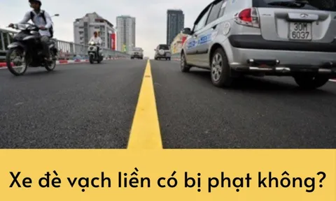 Xe máy và ô tô phạm lỗi đè vạch kẻ liền mức phạt cao nhất là bao nhiêu?