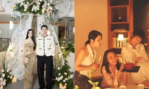 Diệp Lâm Anh đưa tình trẻ kém 11 tuổi ra mắt hội bạn, vô tình để lộ vì 1 cú lia máy