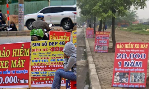 Chú ý mua bảo hiểm xe máy 10 nghìn ở vỉa hè sẽ bị CSGT xử phạt đúng không?