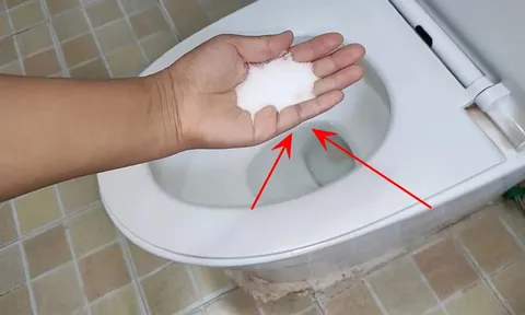 Vì sao mỗi tuần nên rắc một nắm muối vào bồn cầu?