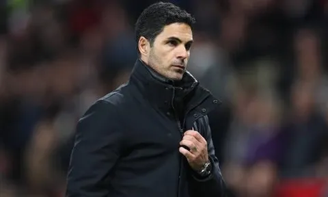 Arteta bỏ dở cuộc phỏng vấn sau câu hỏi về cuộc đua vô địch của Arsenal
