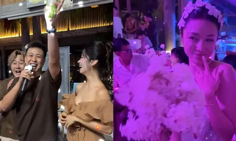 Cặp đôi nổi tiếng bắt được hoa cưới Salim theo cách không ai ngờ