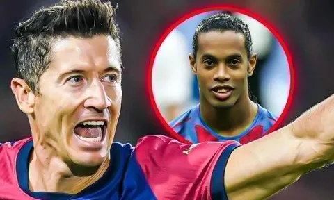Lewandowski sắp xô đổ kỷ lục của Ronaldinho