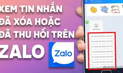 Cách xem lại tin nhắn Messenger, Zalo đã bị thu hồi trên điện thoại đơn giản nhất