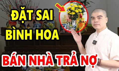 Đặt lọ hoa cúng Rằm tháng 2: Đặt bên trái hay bên phải mới đúng, 10 nhà thì 9 nhà làm sai mất lộc