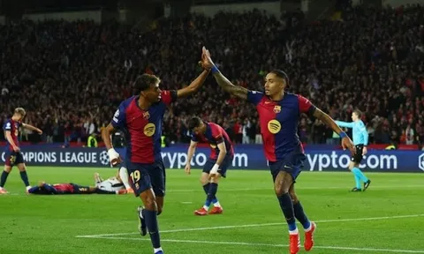 Điểm nhấn Barcelona 3-1 Benfica: Đẳng cấp chênh lệch; Raphinha - Yamal rực sáng