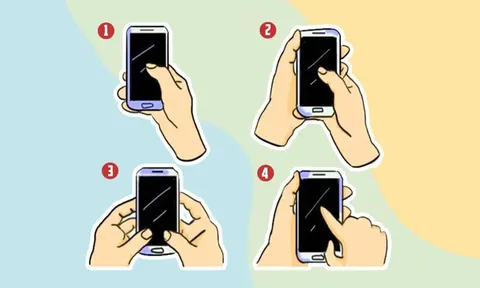 Xem cách cầm điện thoại tiết lộ rõ bạn là ai, đoán tính cách cực chuẩn