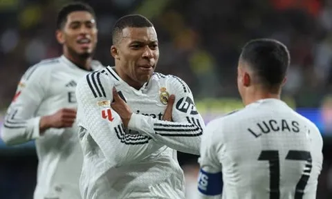 Villarreal 1-2 Real Madrid: Đẳng cấp của Mbappe; Nóng bỏng cuộc đua top đầu