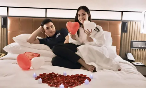 Hoa hậu Nông Thúy Hằng gây bàn tán vì tạo bất ngờ cho bạn trai nhân dịp Valentine Trắng