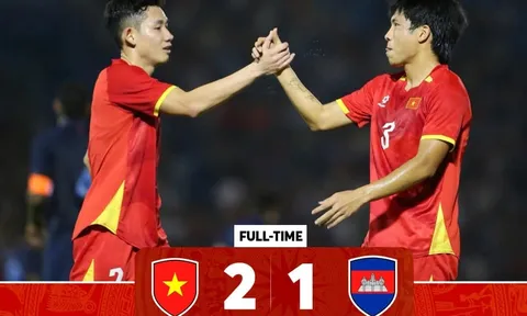 Việt Nam 2-1 Campuchia: Thay người như thần; Hai bộ mặt của Văn Vĩ