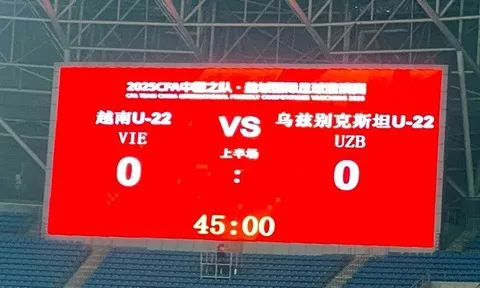 U22 Việt Nam 0-0 U22 Uzbekistan: Kết quả tích cực; Giữ ngôi nhì bảng