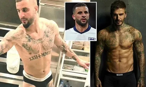 Kyle Walker làm người mẫu nội y, theo bước chân David Beckham
