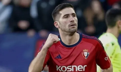 Arsenal nhắm trụ cột Osasuna để gia cố hành lang cánh