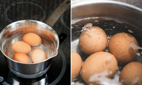 Dùng nước nóng hay nước lạnh để luộc trứng mới đúng?