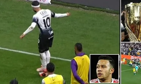 Depay khoe kỹ thuật phút chót, châm ngòi hỗn chiến ở trận chung kết