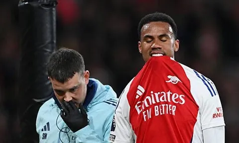Chấn thương của Gabriel mang đến cơn ác mộng cho Arsenal