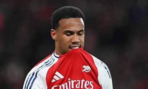 Gabriel Magalhaes báo tin buồn cho Arsenal