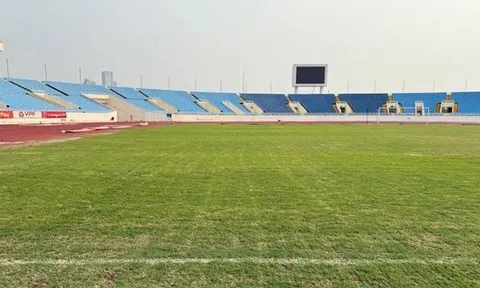 Chất lượng mặt cỏ sân Mỹ Đình được cải thiện đáng kể