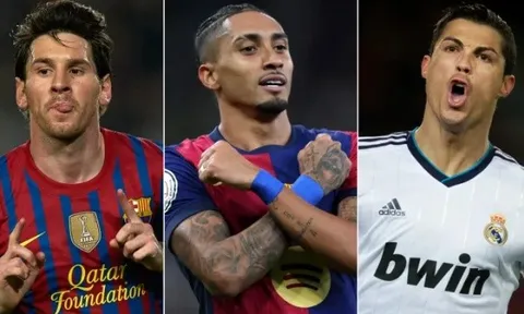 Top cầu thủ góp nhiều bàn nhất một mùa ở Champions League: Raphinha sắp phá kỷ lục hủy diệt của Ronaldo
