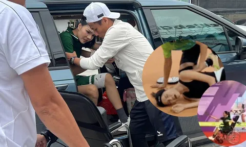 Kỳ Hân - vợ Mạc Hồng Quân ngồi xe lăn chơi pickleball sau tai nạn khiến netizen tranh cãi