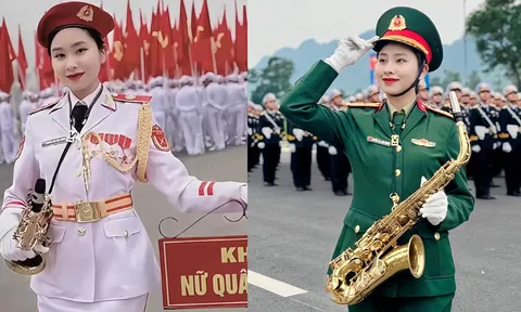 Nữ quân nhân gây sốt dịp diễu binh 30/4 : Ngoại hình không kém gì hoa hậu, soi học vấn càng nể