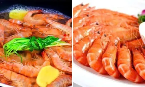 Luộc tôm thường bị tanh, nhạt thịt: Bỏ thêm nắm lá quen thuộc này vào tôm thơm ngọt, đỏ au không tanh