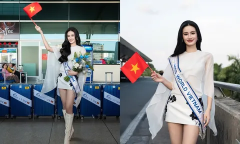 Hoa hậu Ý Nhi mang hơn 160 kg hành lý đến Ấn Độ thi Miss World
