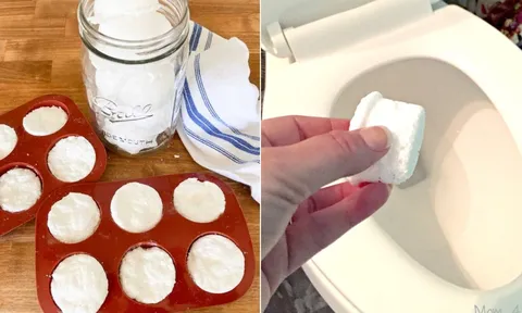 Cách tự làm viên khử mùi bồn cầu bằng nguyên liệu có sẵn trong nhà
