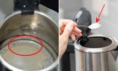 Ấm đun nước bám đầy cặn bẩn, cho thứ này vào đun sôi là ấm sạch bong, sáng bóng