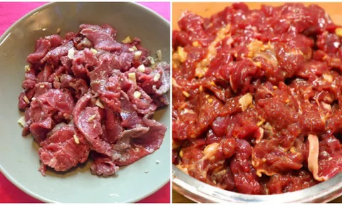 Ướp thịt bò xào chỉ bỏ mắm thôi là dại: Thả thêm loại nước này vào, thịt mềm tan không dai chút nào
