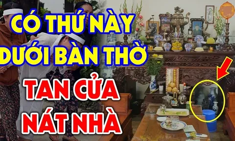 Cứ tiện tay đặt 4 thứ này dưới chân bàn thờ: Gia chủ không đau ốm cả người và của đều lao đao