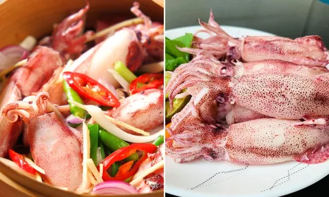 Làm đúng việc này khi hấp mực, đảm bảo mực căng mọng, không tanh, không bị tróc da