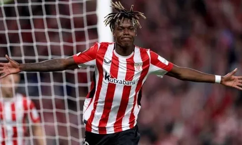 Real Madrid vượt Arsenal trong cuộc đua ký Nico Williams