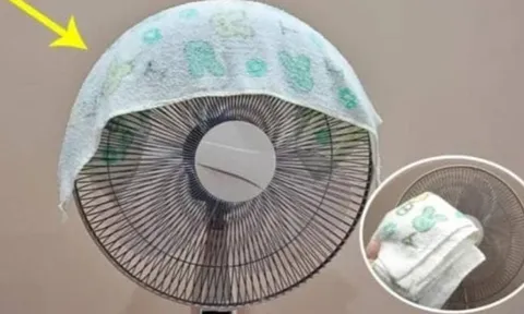 Mùa hè, chỉ cần đắp chiếc khăn vào quạt: Cả nhà mát rượi, ngủ ngon, tiết kiệm cả triệu tiền điện
