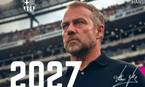 CHÍNH THỨC! Barca "trói chân" Hansi Flick đến 2027
