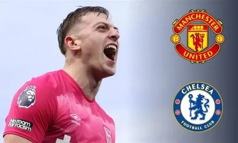 Everton gặp trực tiếp đàm phán Liam Delap, cạnh tranh với Chelsea và MU