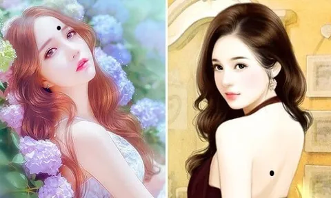4 nốt ruồi tựa hố chôn tiền: Ai có được 1/4 nửa đời sau chẳng lo tiền bạc