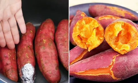 Luộc khoai lang thêm thứ này, khoai nhanh chín, bở tơi, ngọt đậm