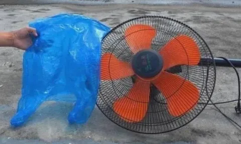 Mẹo vệ sinh quạt sạch bóng bằng túi nilon, không cần tháo lồng siêu tiện lợi