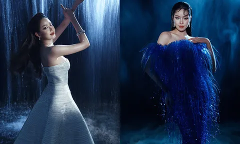 Hoa hậu Thanh Thủy làm nàng thơ trong BST "The Light of Water” của NTK Lê Thanh Hòa