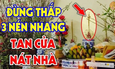 Thắp hương cúng ngày 1 âm lịch, chọn 3 cây nhang là dại: Tưởng đơn giản nhưng 90% làm sai mất lộc