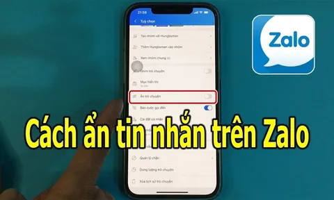 Zalo có nút bấm: Ẩn hết tin nhắn bí mật, chẳng lo bị lộ thông tin